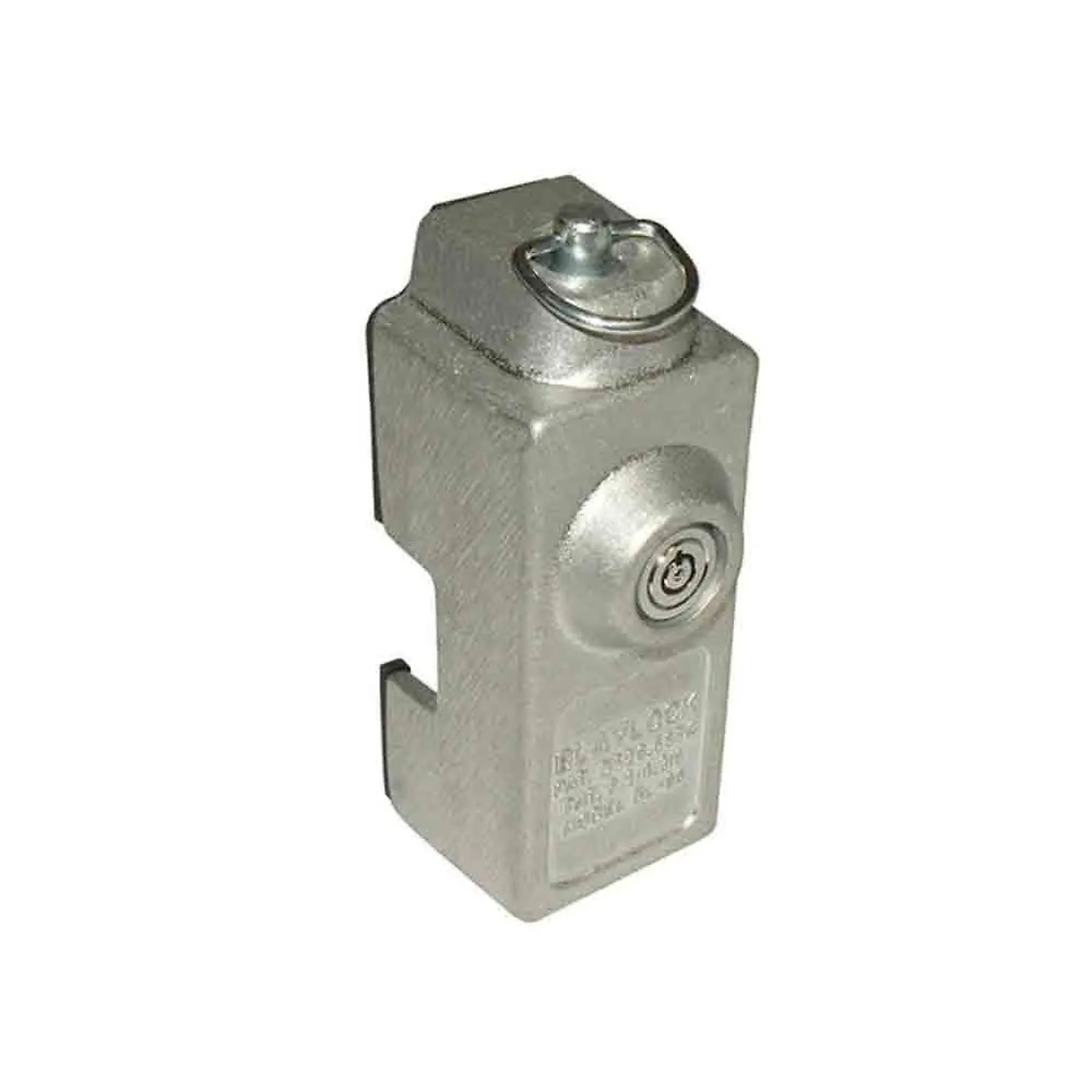 Blaylock Trailer Door Shackle Lock — 2-1/4in. Deep x 2-5/8in. Wide x 6-5/8in. Tall, Aluminum, Model# DL-80